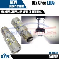 2x 50w WHITE CANBUS ERROR FREE CREE 1157 380..